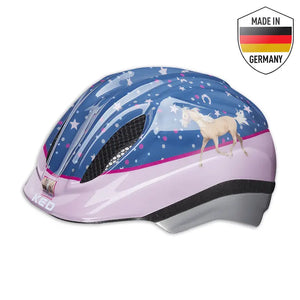 B-Ware Ked Fahrradhelm Kinder Helm Meggy Ii Originals Horse Friends Blau Größe Xs