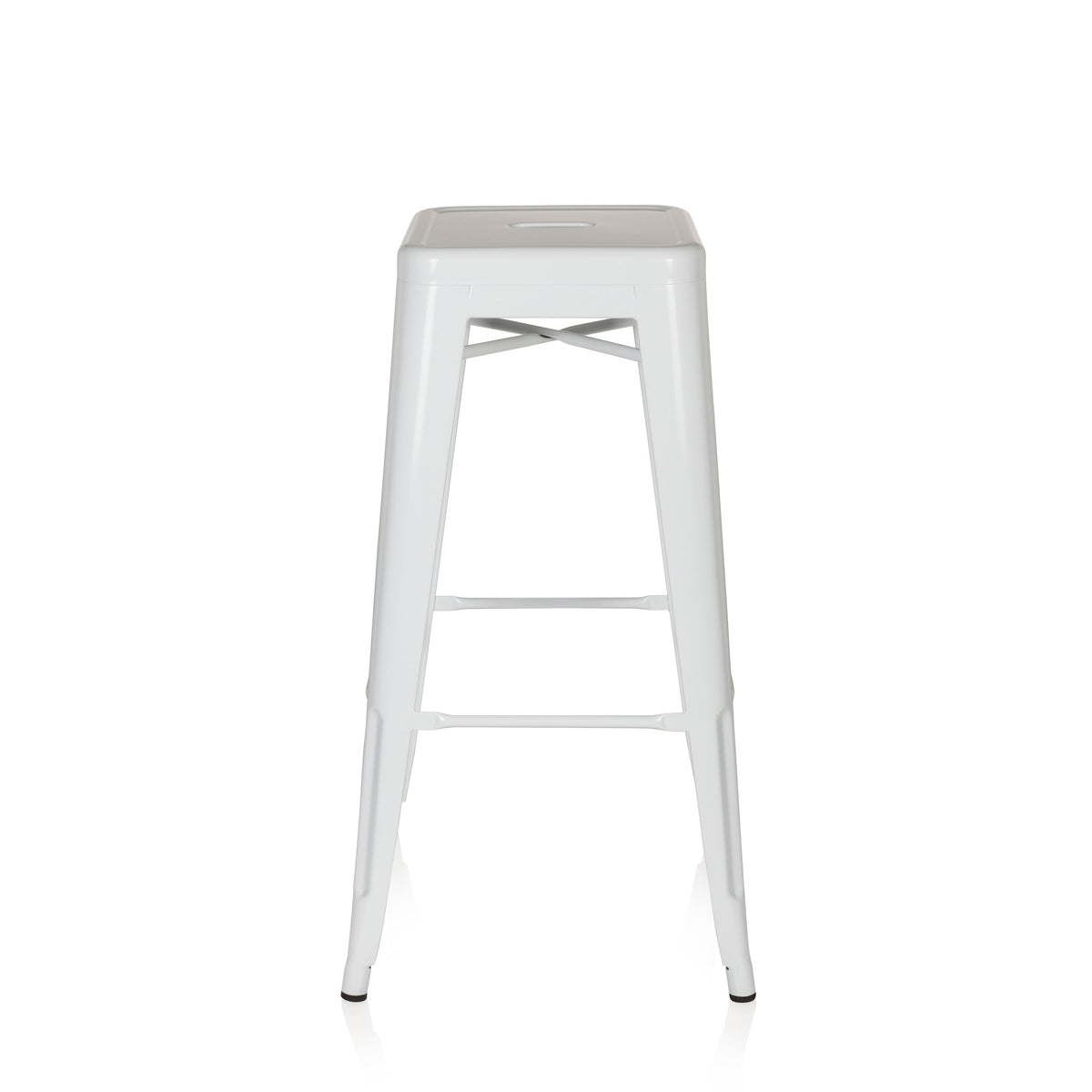 hjh OFFICE Barhocker VANTAGGIO HIGH metallic weiss Hocker Sitzmöbel Möbel Sitz - 4251084662301