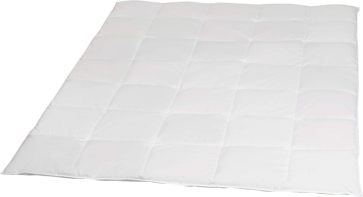 Böhmerwald Daunendecke Bettdecke Gänsedaunen 135x200cm Weiß Kassetten Warm  B-Ware - 4041134011988