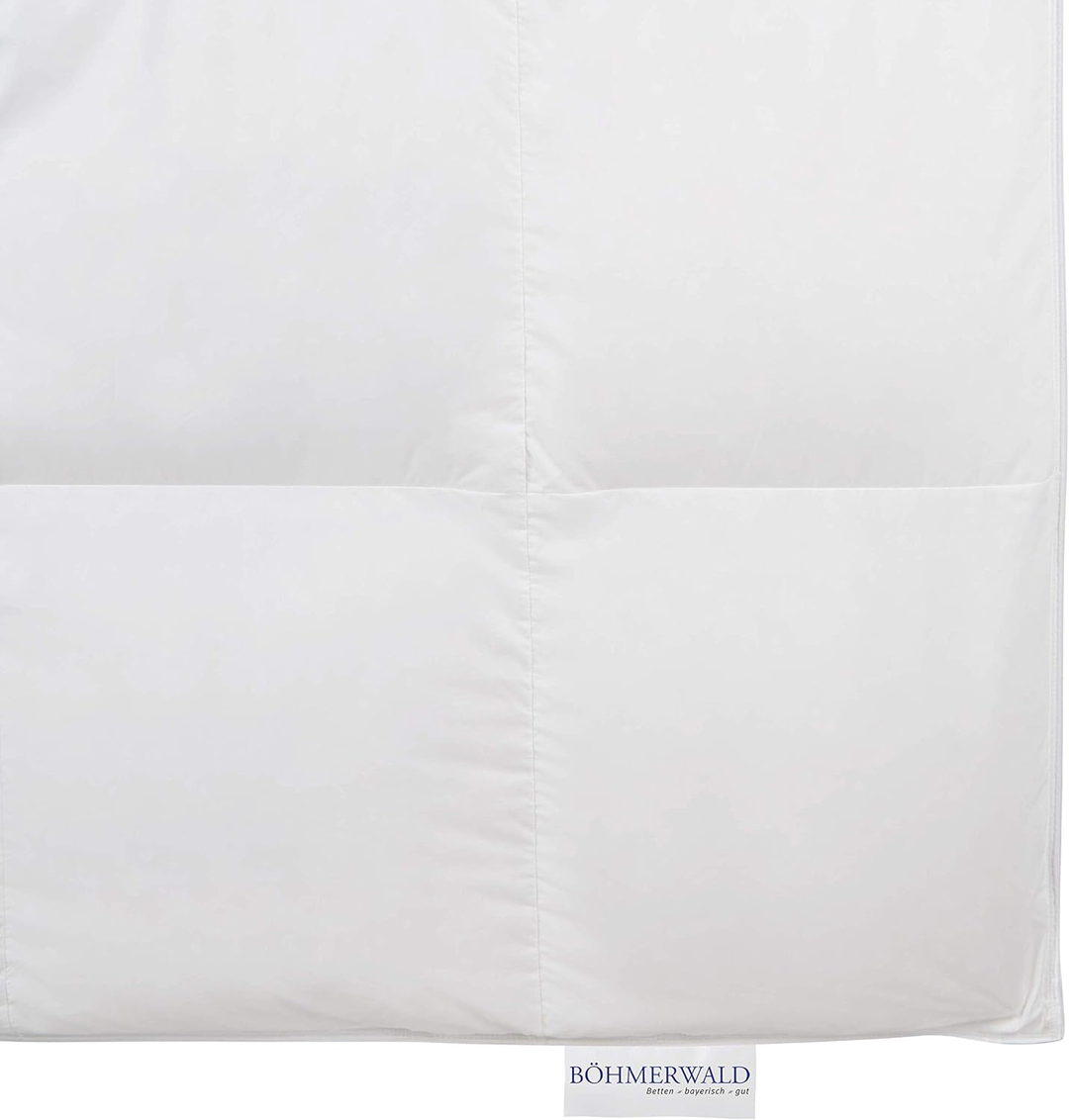 Böhmerwald Daunendecke Bettdecke Gänsedaunen 135x200cm Weiß Kassetten Warm  B-Ware - 4041134011988