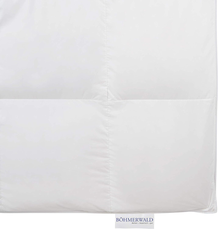 Böhmerwald Daunendecke Bettdecke Gänsedaunen 135x200cm Weiß Kassetten Warm  B-Ware - 4041134011988