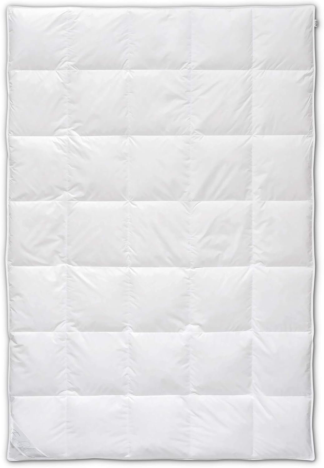 Böhmerwald Daunendecke Bettdecke Gänsedaunen 135x200cm Weiß Kassetten Warm  B-Ware - 4041134011988
