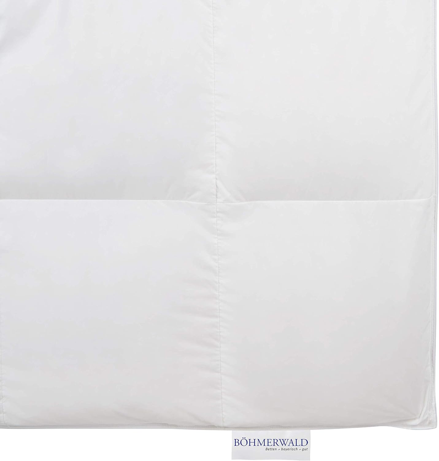 Böhmerwald Daunendecke Bettdecke Gänsedaunen 135x200cm Weiß Kassetten Warm  B-Ware - 4041134011988