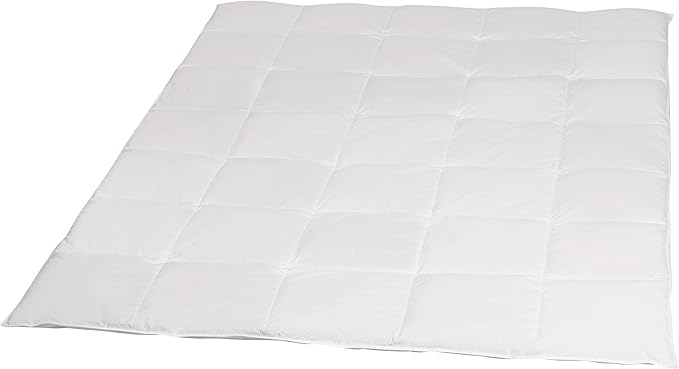 Böhmerwald Daunendecke Steppbett Gänsedaunen 135x200cm Weiß Kassettenbett Warm  B-Ware - 4041134192489