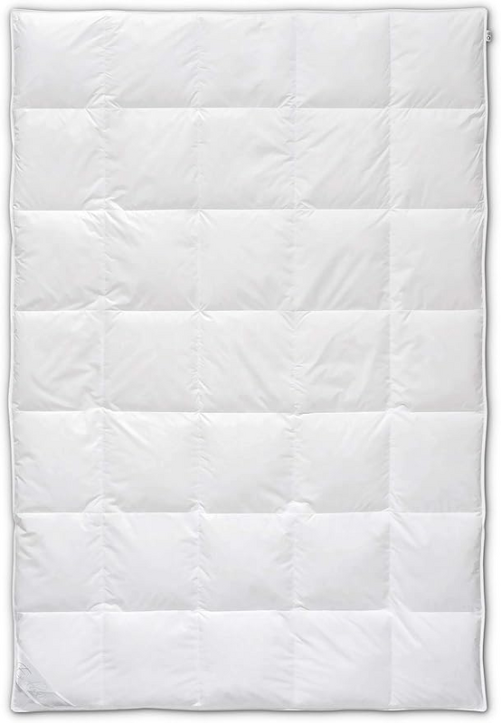 Böhmerwald Daunendecke Steppbett Gänsedaunen 135x200cm Weiß Kassettenbett Warm  B-Ware - 4041134192489