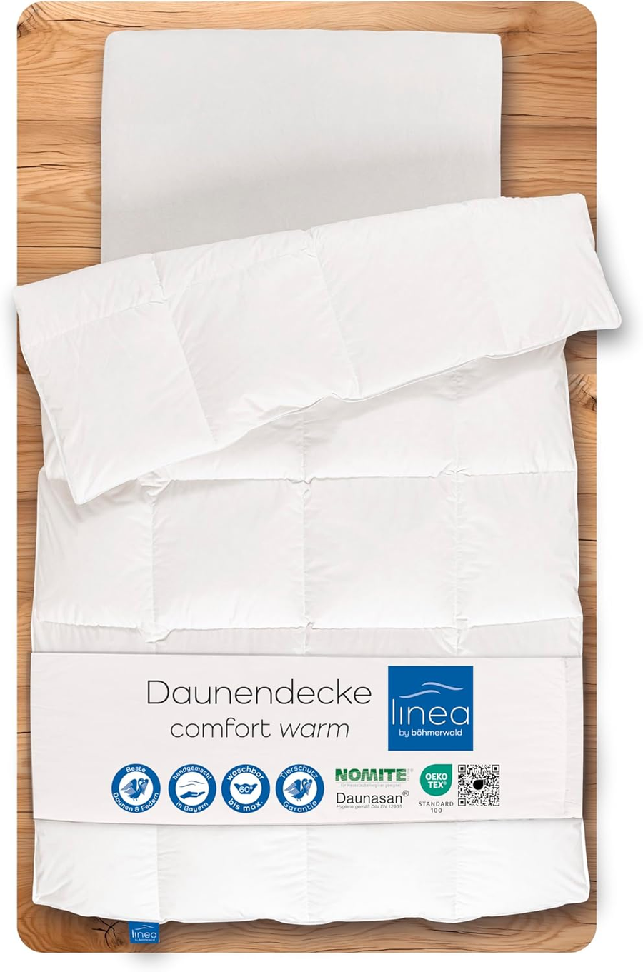 Linea By Böhmerwald Bettdecke Decke Daunenbettdecke Daunen Weiß 135x200  B-Ware - 4041134192526