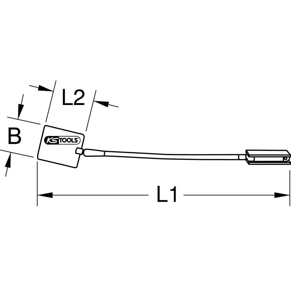 B-Ware Ks Tools Schweißspiegel Inspektionsspiegel Magnet Spiegel 500 Mm 70 Mm Werkzeug - 4042146042168