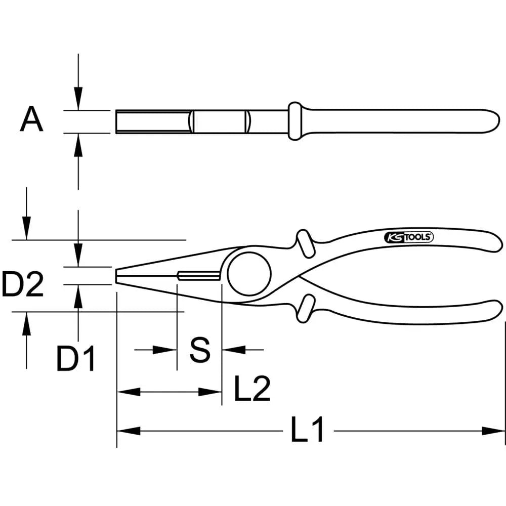 B-Ware Ks Tools Kombizange Universalzange Kunststoffgriff Isolierung Din En 60900 225mm - 4042146542163