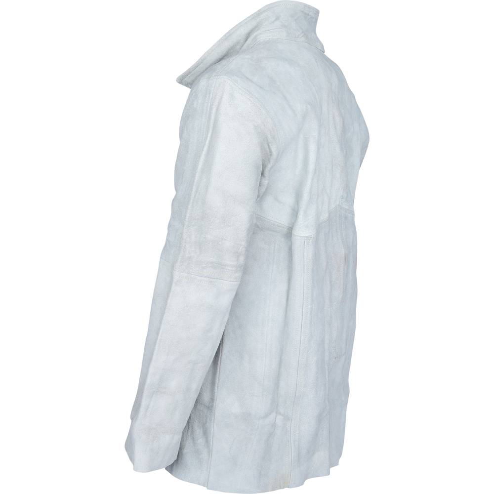 KS Tools Schweißerjacke Jacke grau XL Lederverschluss Klettverschluss Kragen - 4042146544884