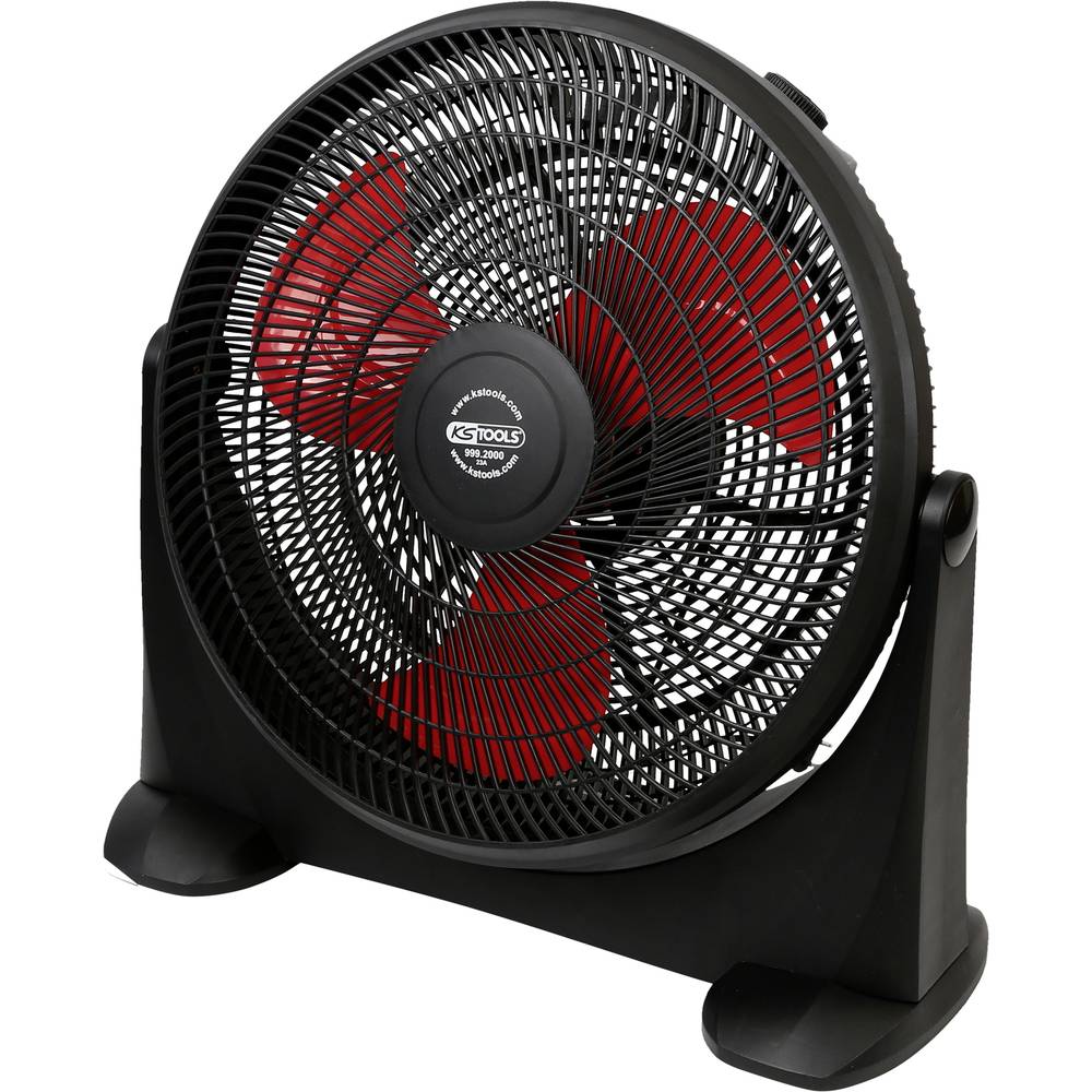 KS Tools Tischventilator Ventilator Lüfter Schwarz Rot 530 mm Kunststoff 70 W - 4042146912430