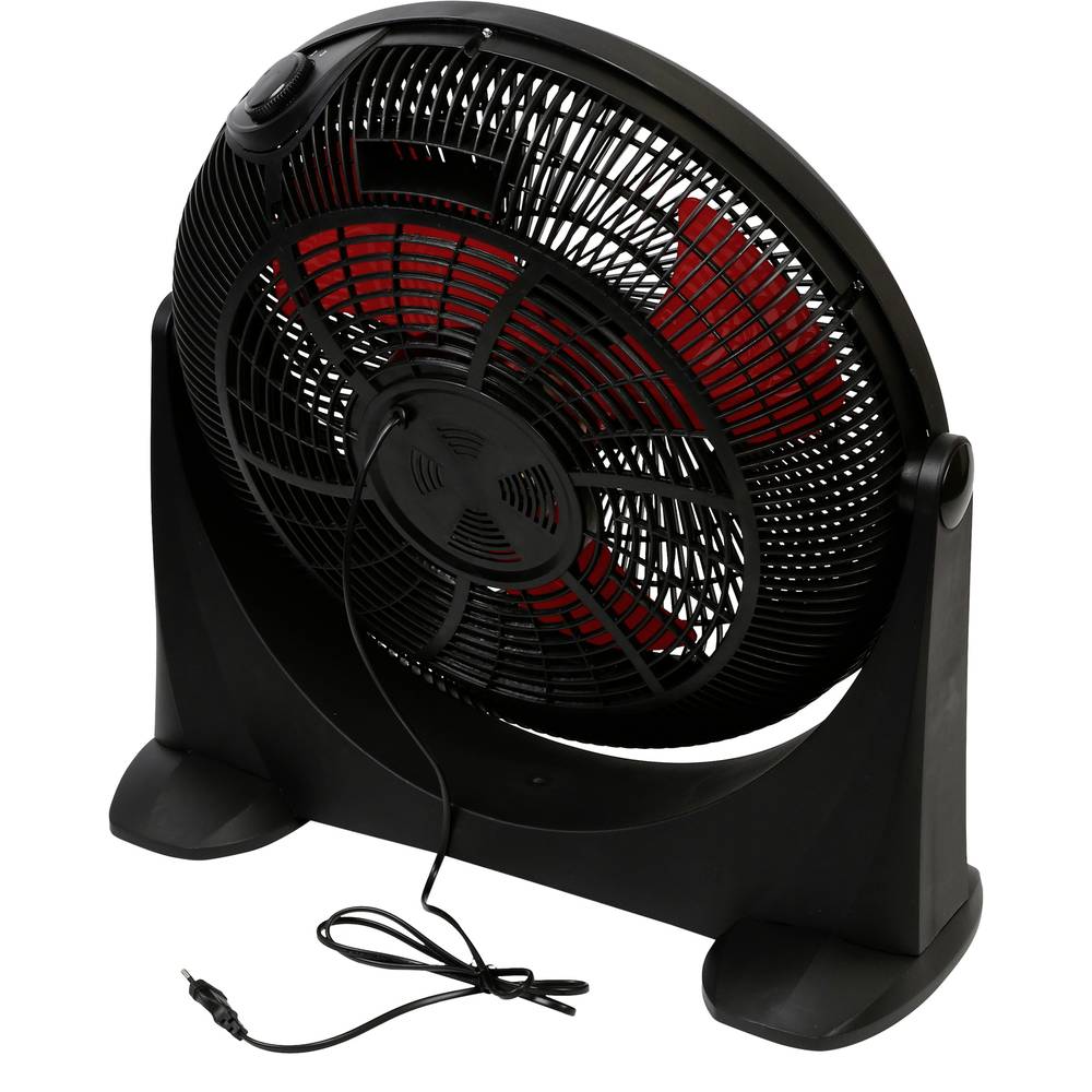 KS Tools Tischventilator Ventilator Lüfter Schwarz Rot 530 mm Kunststoff 70 W - 4042146912430