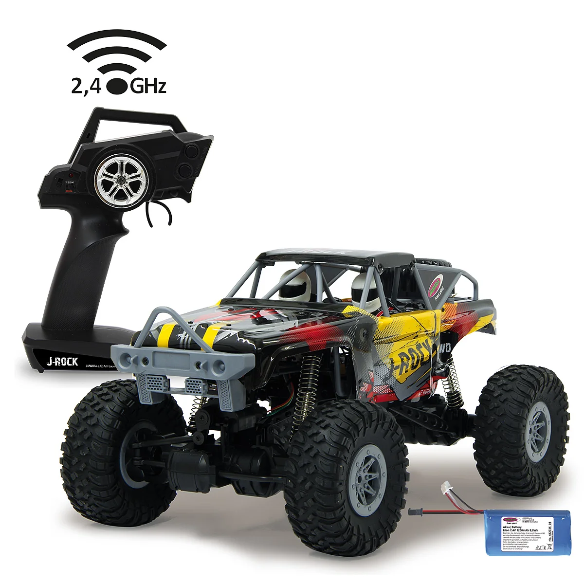 Jamara J Rock Crawler Rc Modellauto Geländewagen Offroad 4 Wd Li Ion 1:10 2,4 G Hz  B-Ware - 4042774450113
