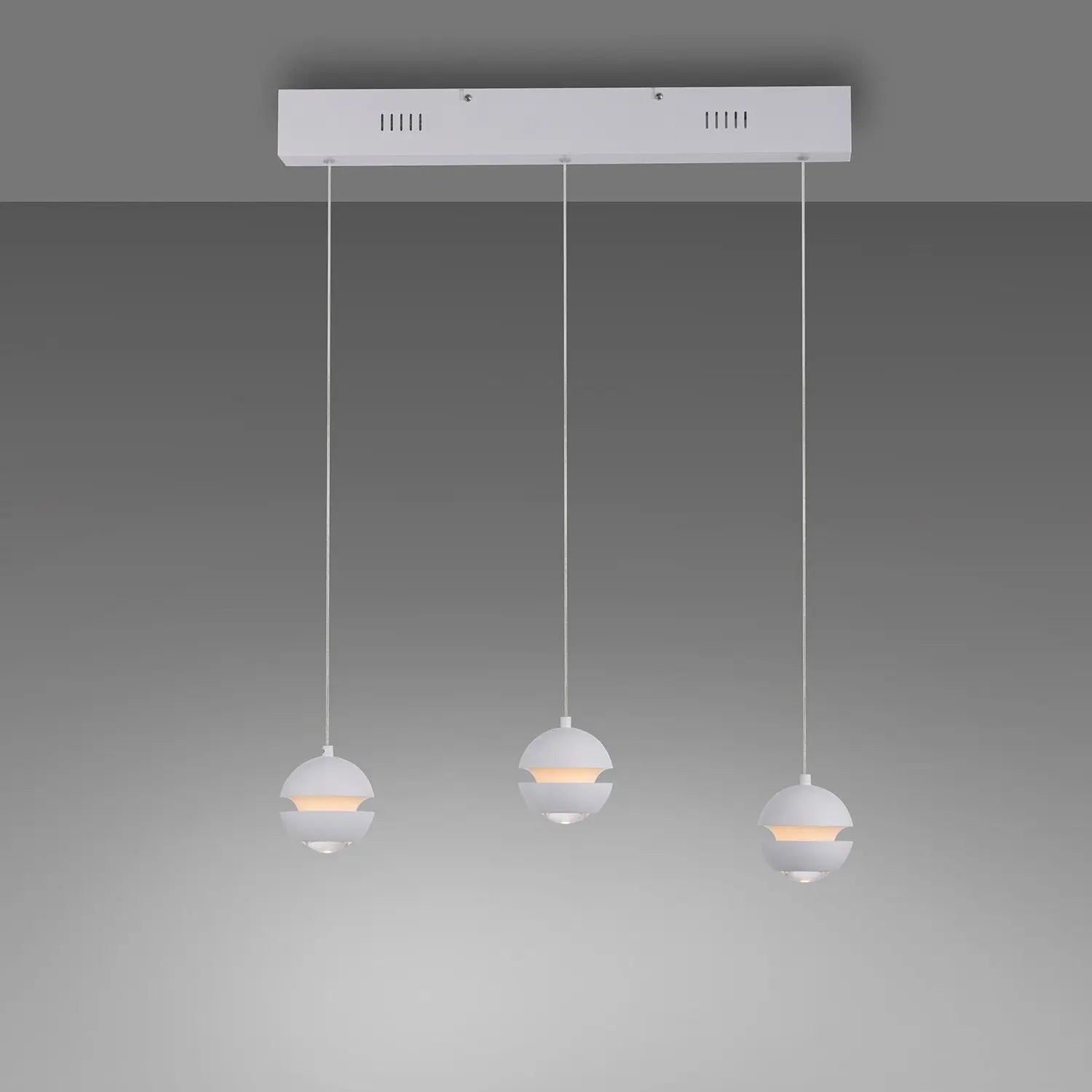 B-Ware Schöner Wohnen Pendelleuchte Hängelampe Led Lini Höhenverstellbar Dimmbar Weiß - 4043689018047