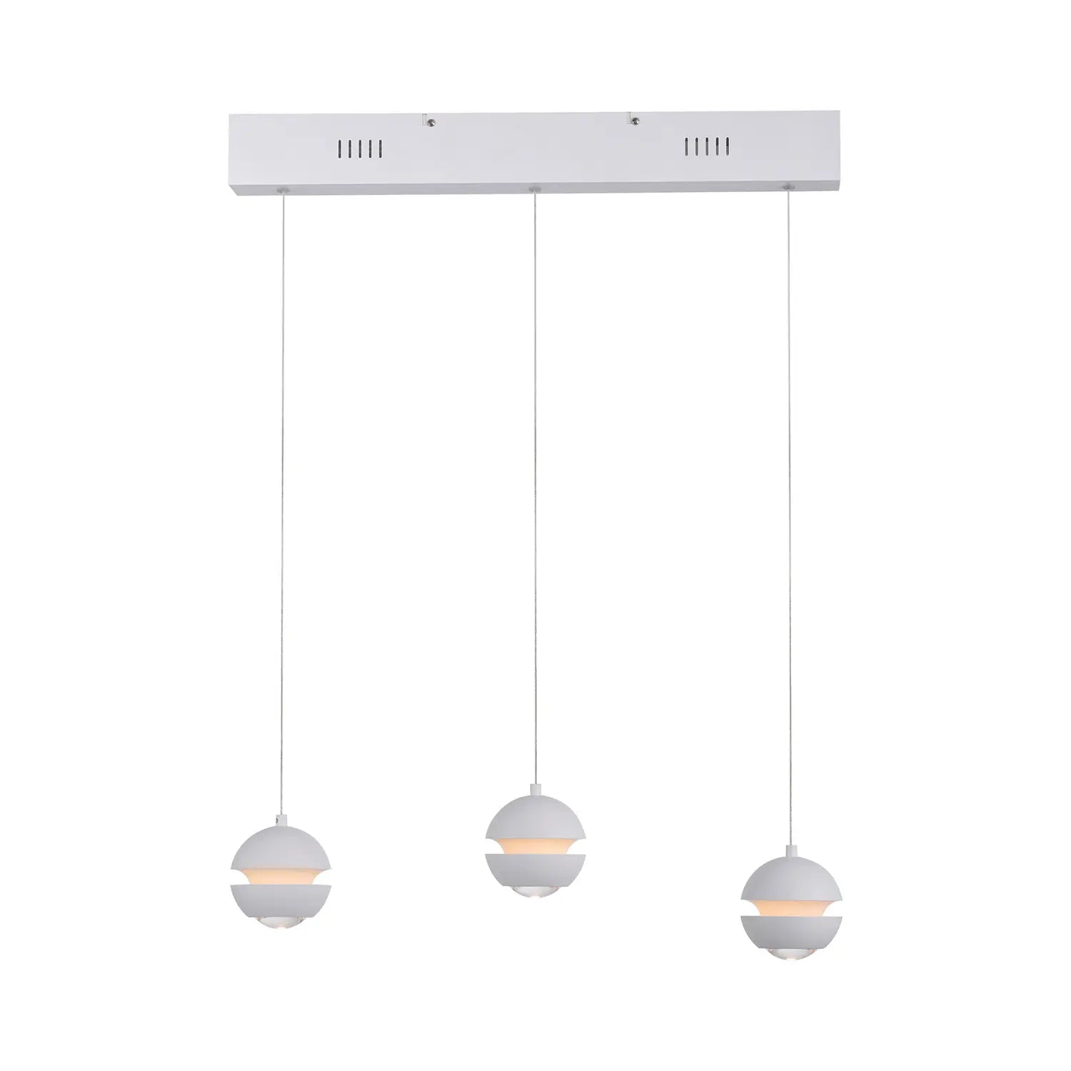 B-Ware Schöner Wohnen Pendelleuchte Hängelampe Led Lini Höhenverstellbar Dimmbar Weiß - 4043689018047