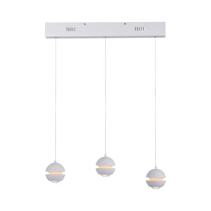 B-Ware Schöner Wohnen Pendelleuchte Hängelampe Led Lini Höhenverstellbar Dimmbar Weiß