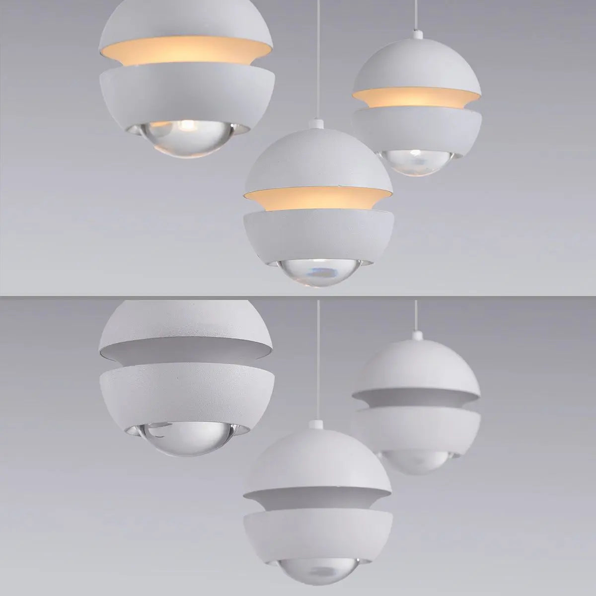 B-Ware Schöner Wohnen Pendelleuchte Hängelampe Led Lini Höhenverstellbar Dimmbar Weiß - 4043689018047