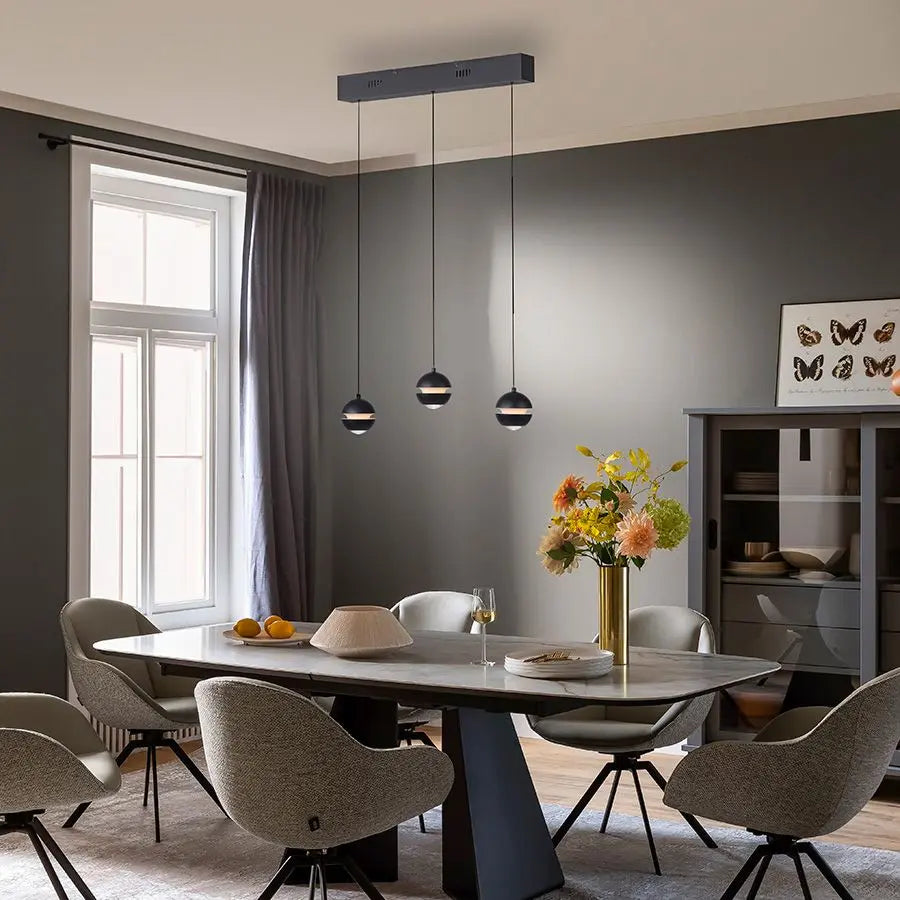 B-Ware Schöner Wohnen Pendelleuchte Hängelampe Led Lini Verstellbar Dimmbar 3 Flammig - 4043689018054