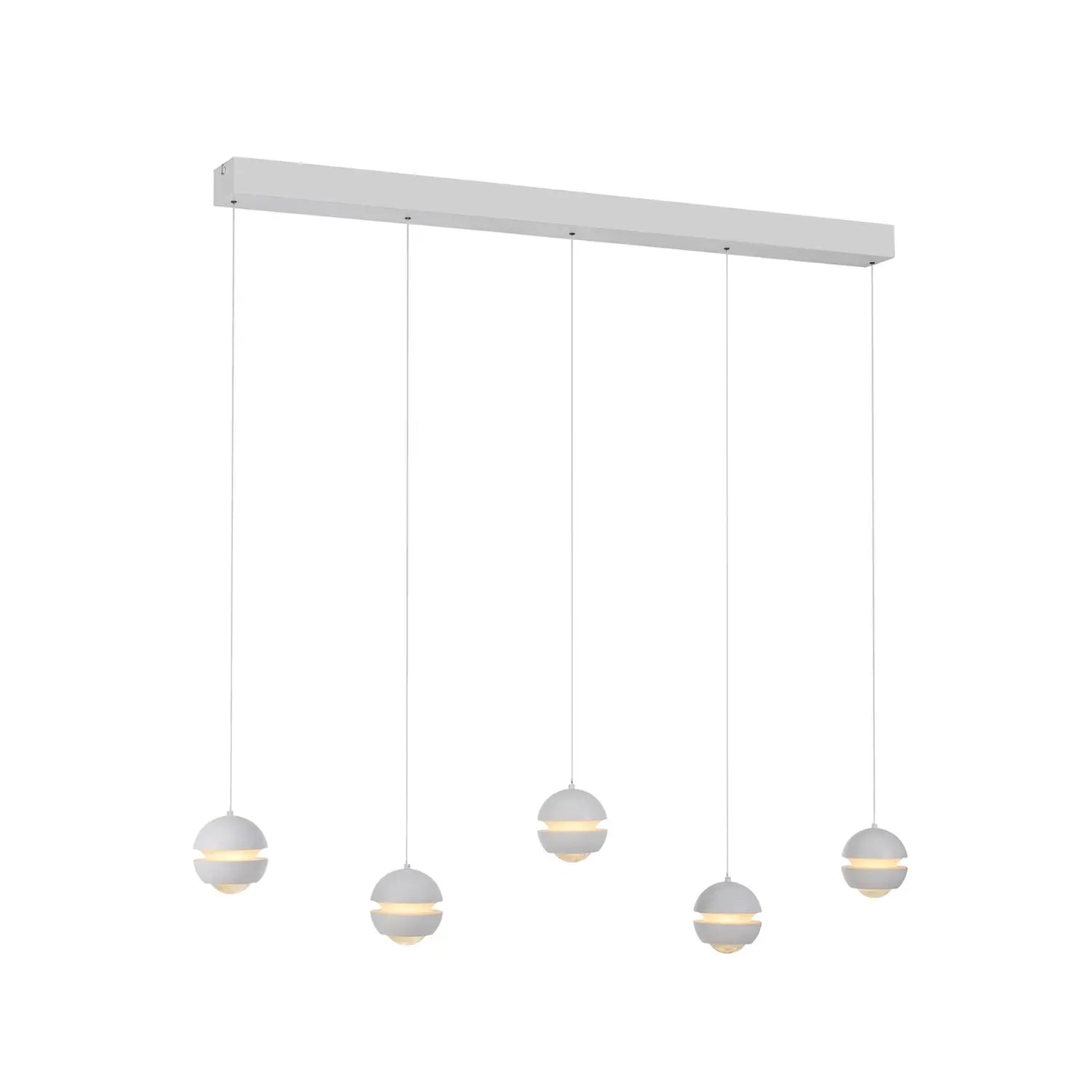 B-Ware Schöner Wohnen Pendelleuchte Hängelampe Led Lini Lampe Weiß Kunststoff Eisen