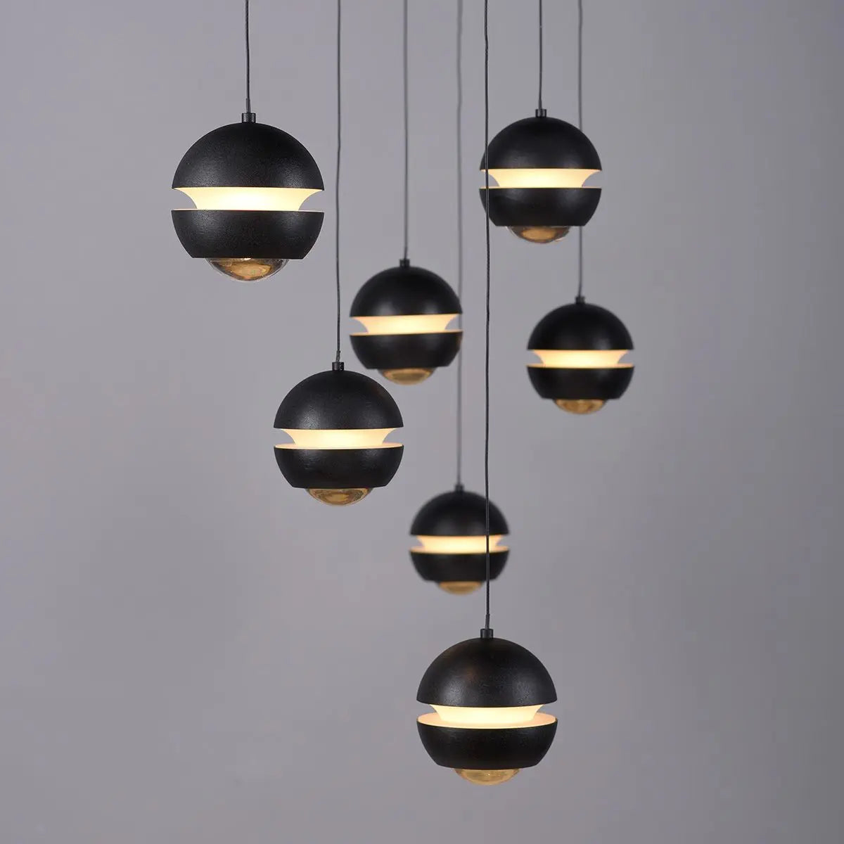 B-Ware Schöner Wohnen Pendelleuchte Hängelampe Led Lini Dimmbar Höhenverstellbar 7 Flg - 4043689018092