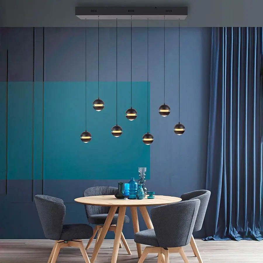 B-Ware Schöner Wohnen Pendelleuchte Hängelampe Led Lini Dimmbar Höhenverstellbar 7 Flg - 4043689018092