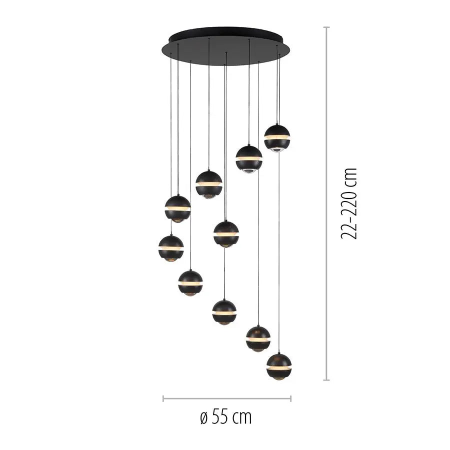 B-Ware Schöner Wohnen Pendelleuchte Hängelampe Led Lini Esstisch Dimmbar Verstellbar - 4043689018115