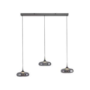 B-Ware Schöner Wohnen Pendelleuchte Hängelampe Led Posh Grau Glas Verstellbar 3000 K