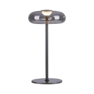 B-Ware Schöner Wohnen Tischleuchte Lampe Led Posh Grau Rauchglas Schnurdimmer Warmweiß