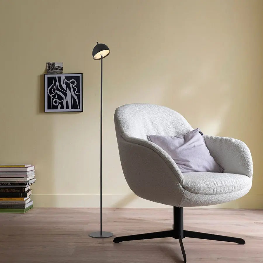 B-Ware Schöner Wohnen Stehleuchte Standlampe Akku Led Bellies Schwarz Usb Ladekabel - 4043689018801