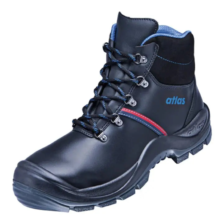B-Ware Atlas Sicherheitsschuh Stiefel Arbeitsschuh Schwarz Bau 500 S3 Größe 41 Weite 10 - 4043692004464
