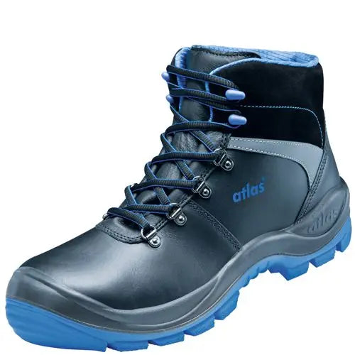 B-Ware Atlas Sicherheitsschuh  S3 Black Blue Gr 44 Weite 10 Waterproof Leder - 4043692321196