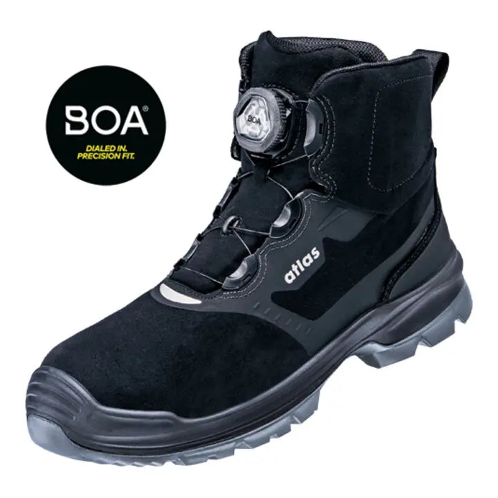 B-Ware Atlas Sicherheitsschuh Arbeitsschuh Flash 6905 Xp Boa S3 Schwarz Grau W10 Gr 43 - 4043692441436