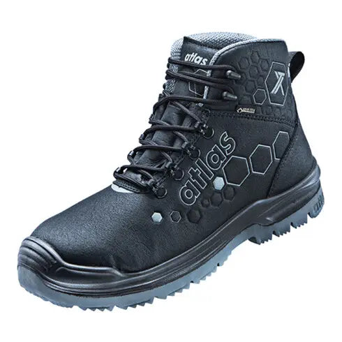 B-Ware Atlas Sicherheitsschuh Arbeitsschuhe Schwarz Anthrazit Gore Tex S3 Gr 43 - 4043692457772