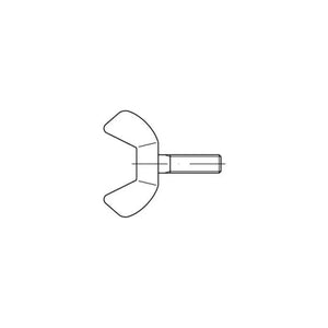 B-Ware Flügelschraube Flügelschrauben Schraube Edelstahl A2 Din 316 M4 30 Mm 100 Stück