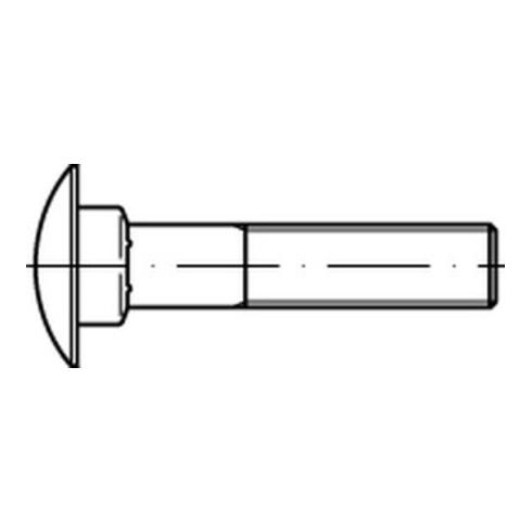 Din 603 Flachrundschraube Schlossschraube M6x20 Stahl 8.8 Verzinkt 500 Stück  B-Ware - 4043952123355