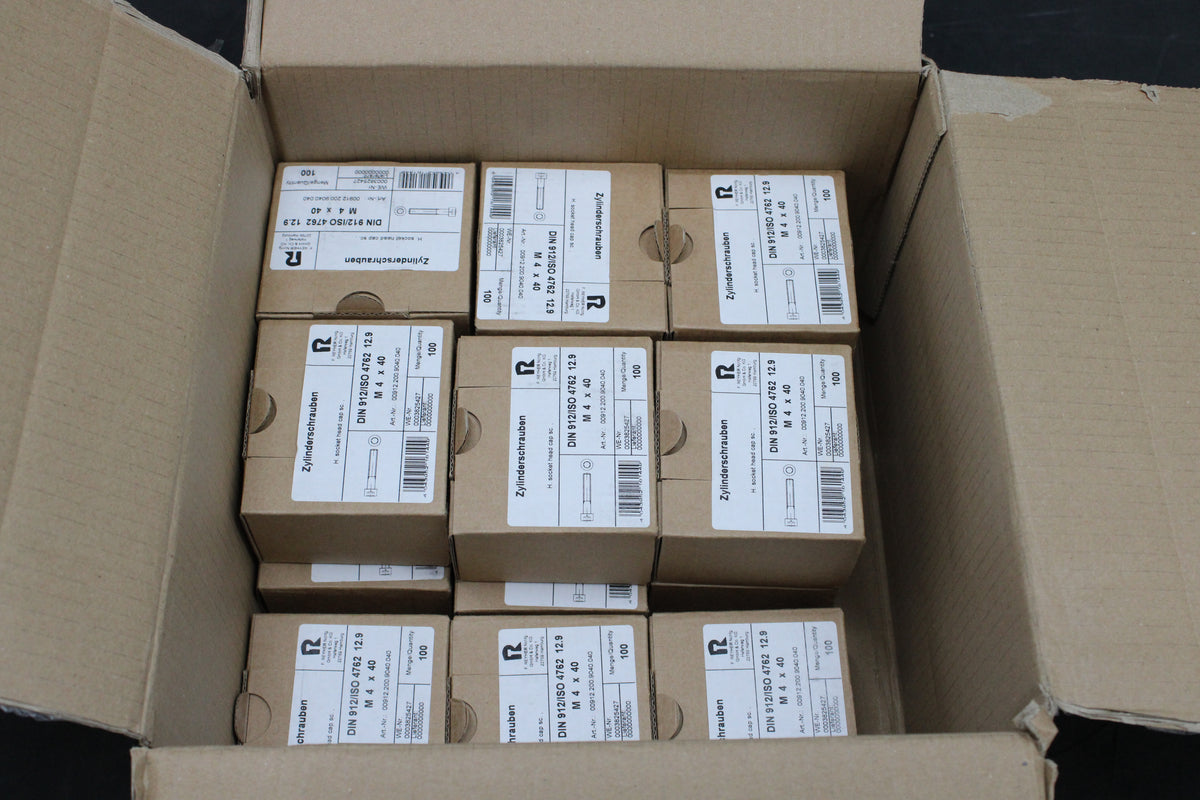 Reyher Zylinderschrauben Schrauben Innensechskant Zylinderkopf Stahl 15 SETS - 4043952161449