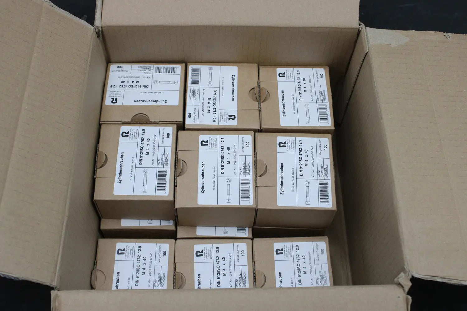 B-Ware Reyher Zylinderschrauben Schrauben Innensechskant Zylinderkopf Stahl 15 Sets - 4043952161449