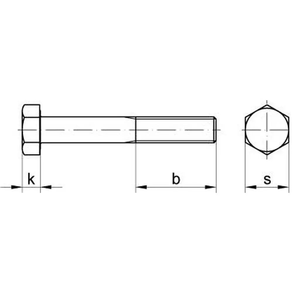 B-Ware Reyher Schraube Bolzen Din 931 Sechskantschraube M 16 X 95 10.9 Ve S - 4043952212110