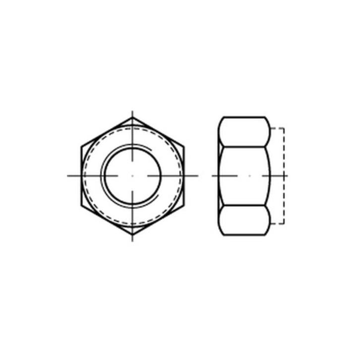 Din 6924 982 Iso 7040 Sechskantmutter Selbstsichernd M10x1 5 100 Stück  B-Ware - 4043952503126