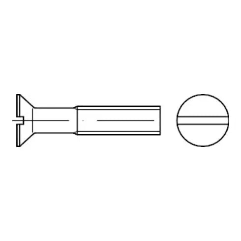 B-Ware Reyher Senkschraube Edelstahl M6x160 Mit Schaft Din 963 Schlitz A2 25 Stück - 4043952751206