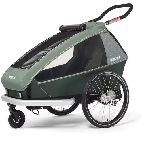 B-Ware Croozer Kid Vaaya 1 Fahrradanhänger Transporter Kinderanhänger Einzelsitz Grün - 4044494151622