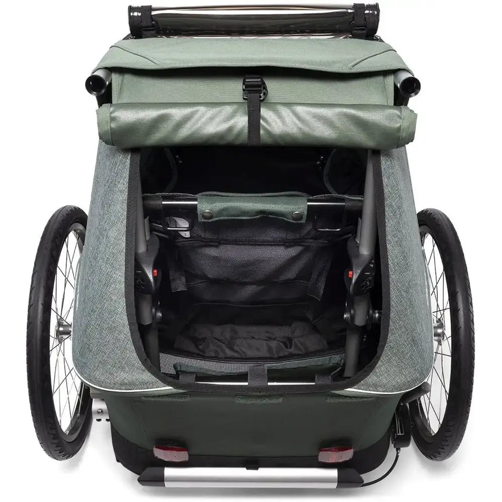 B-Ware Croozer Kid Vaaya 1 Fahrradanhänger Transporter Kinderanhänger Einzelsitz Grün - 4044494151622