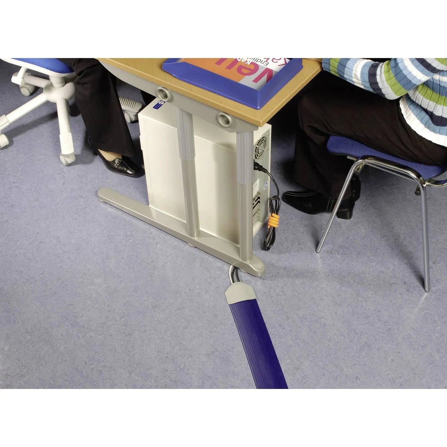 B-Ware Serpa Kabelbrücke Kabelkanal Brücke Innenbereich Blau Personenverkehr Tpe 1500mm - 4045597000282