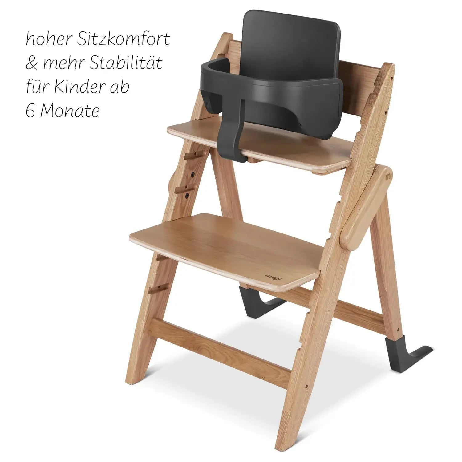 B-Ware Moji Starter Set Zubehör Yippy Hochstuhl Schutzbügel Rückenlehne Cloud - 4045875056543