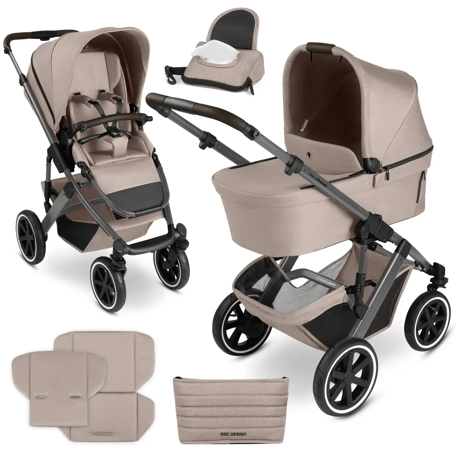 B-Ware Abc Design Kinderwagen Kombikinderwagen Buggy Salsa 5 Air Camel - 4045875072307