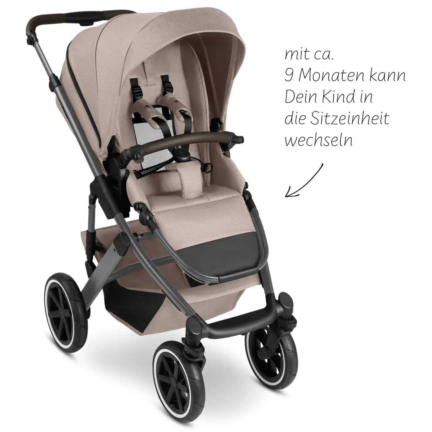 B-Ware Abc Design Kinderwagen Kombikinderwagen Buggy Salsa 5 Air Camel - 4045875072307