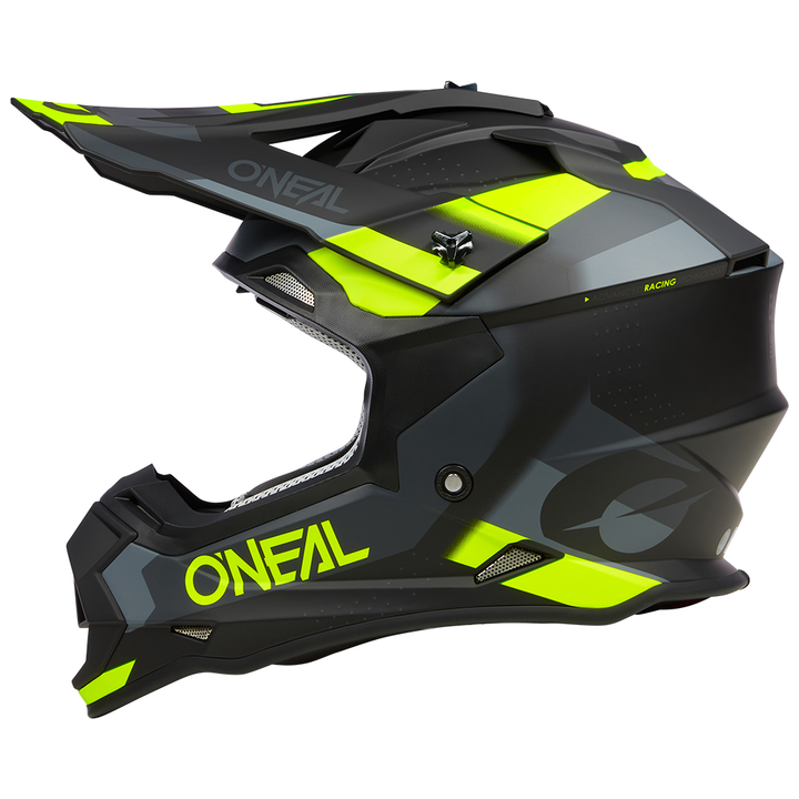 O'neal Motocross Helm Motorradhelm Helm 2 Srs Spyde V.23 Gr. S Schwarz/Grau/Neon  B-Ware - 4046068599175