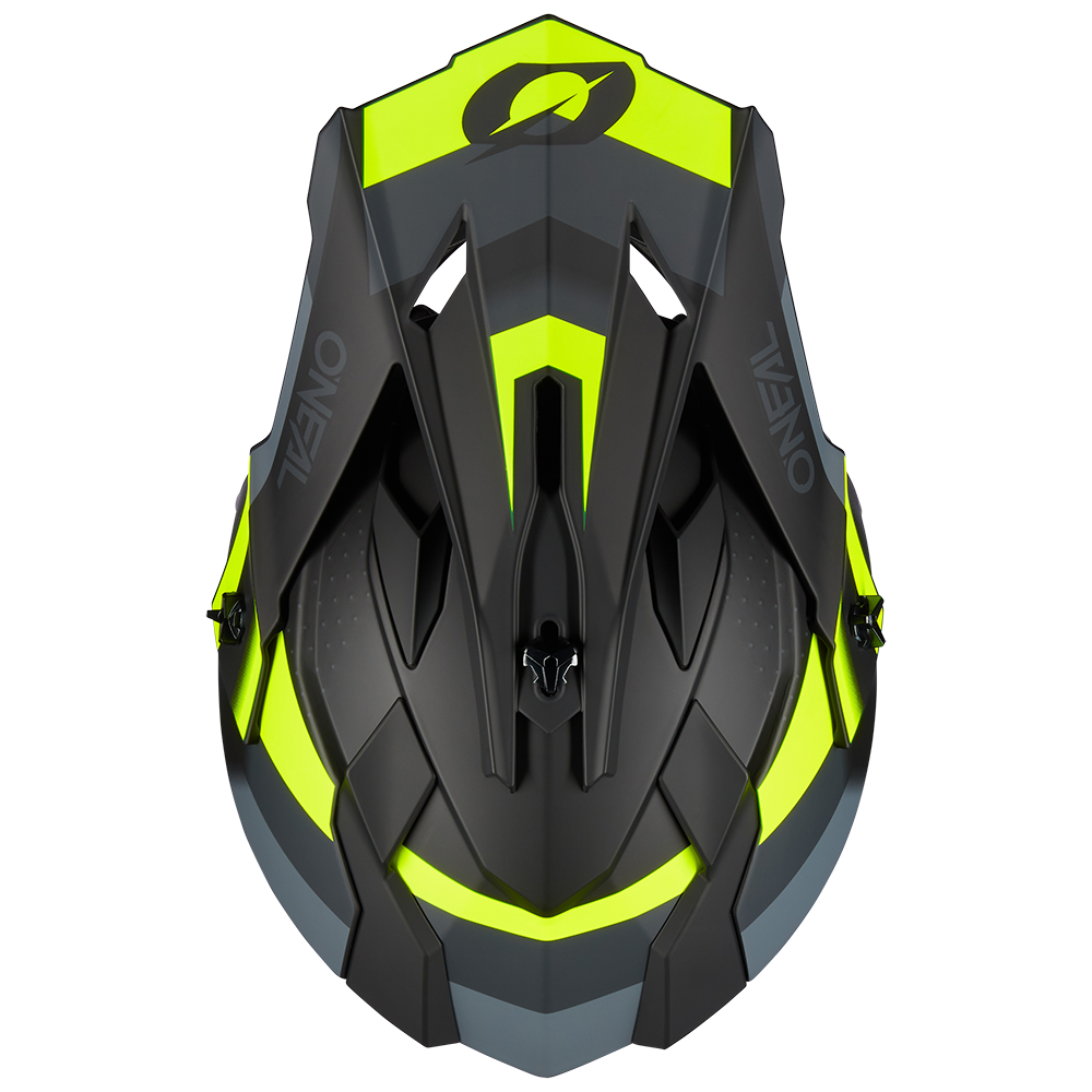O'neal Motocross Helm Motorradhelm Helm 2 Srs Spyde V.23 Gr. M Schwarz/Grau/Neon B-Ware - 4046068599182
