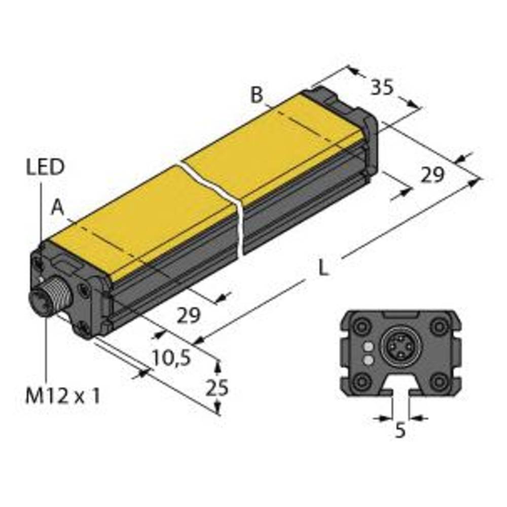 Turck Linearwegsensor Wegaufnehmer LI300P0-Q25LM0-LIU5X3-H1151 DC 358 mm Sensor - 4047101227222