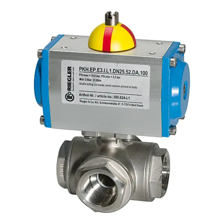 B-Ware Riegler Es Kuha, Pneumat. Stellantrieb Einfachwirkend, L Bohrung, Rp 1/2 - 4047322076944