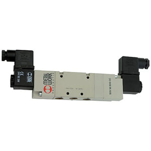 B-Ware Riegler 5/3 Wegeventil Ventil Pneumatikventil G 1/4 Mitte Geschlossen 230 V 50 Hz